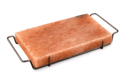 Himalayan Salt Cooking Block 30 x 20 x 4 cmwith Stainless Steel Wire Stand