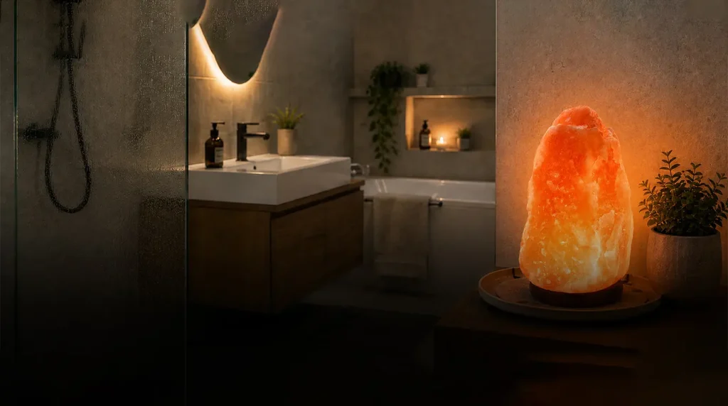 Can you use a salt lamp in a bathroom?
