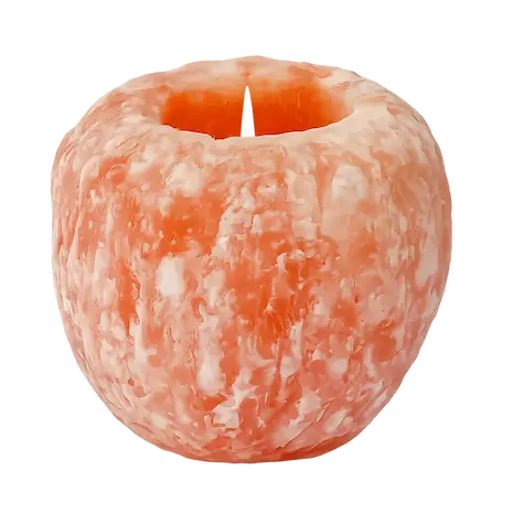 Natural Rock Himalayan Salt Candle Holder
