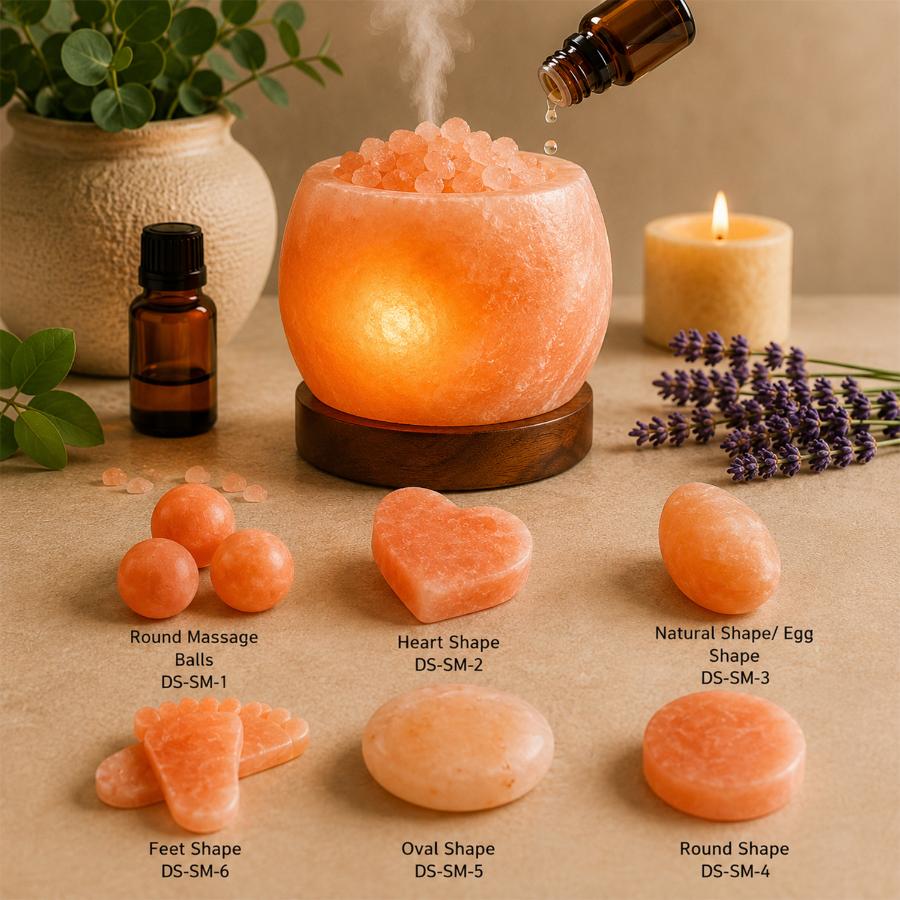 Aromatherapy and massage salt products